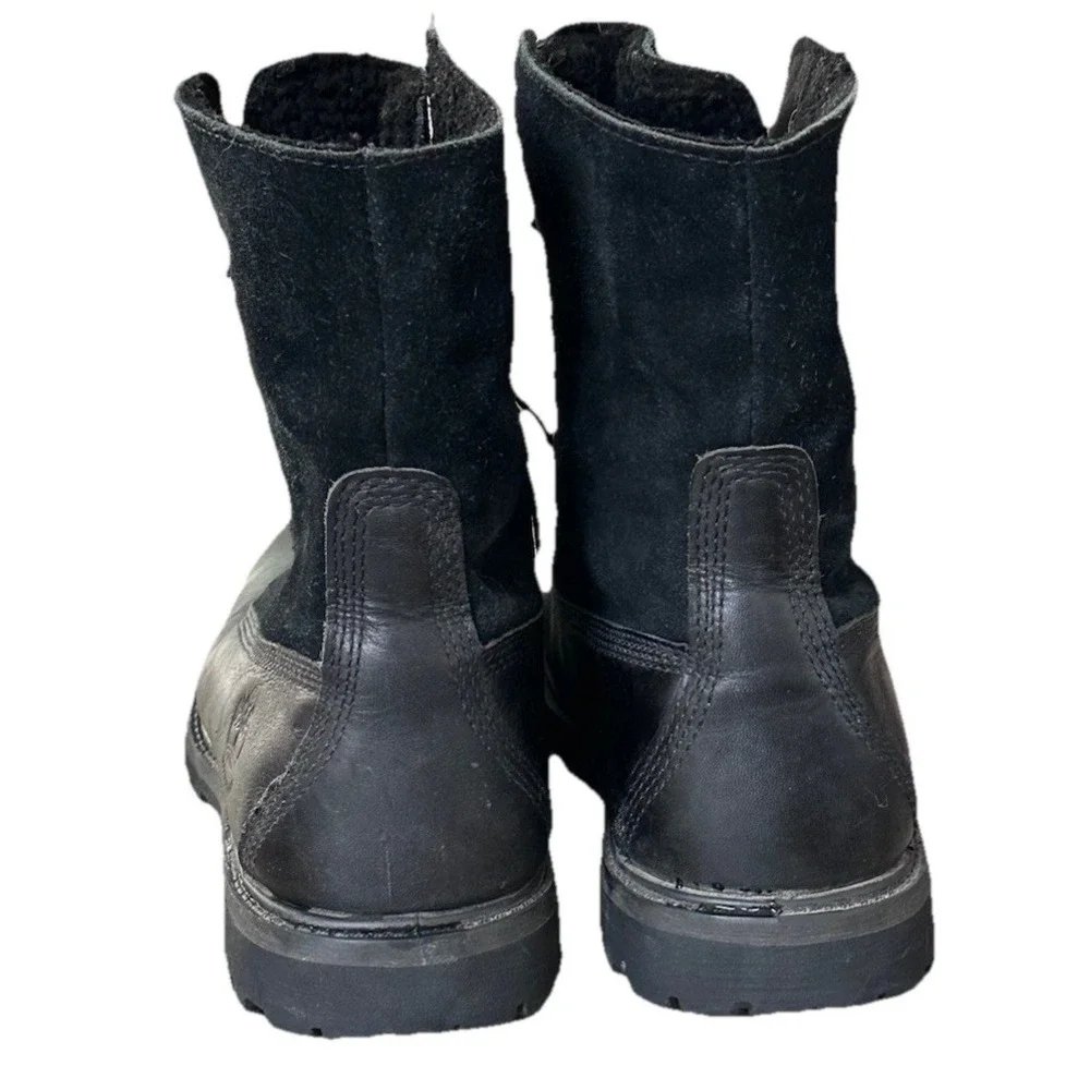 Timberland Women's 8 Teddy‎ Fleece Lined Fold Down Waterproof Leather Boots Read